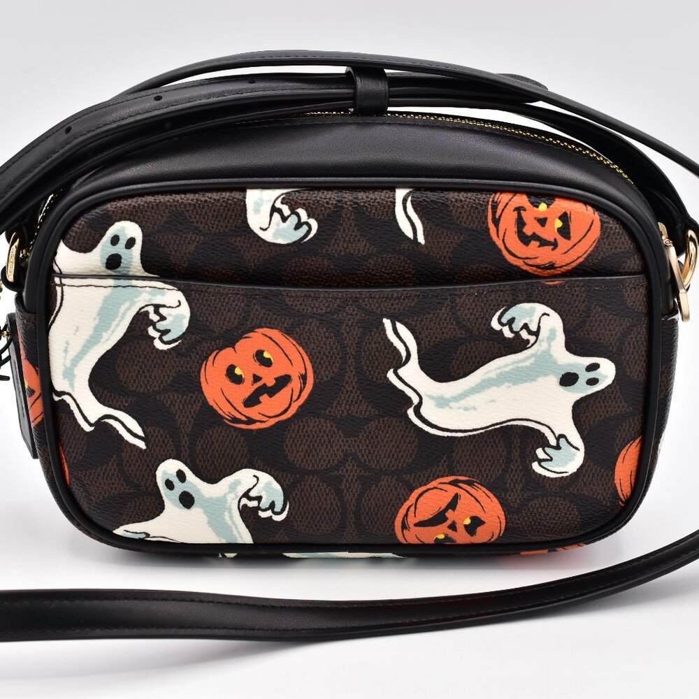 Coach Halloween Mini Jamie Camera Bag with Pumpkin Ghost Print CCF75 NWT NEW - Picture 15 of 15